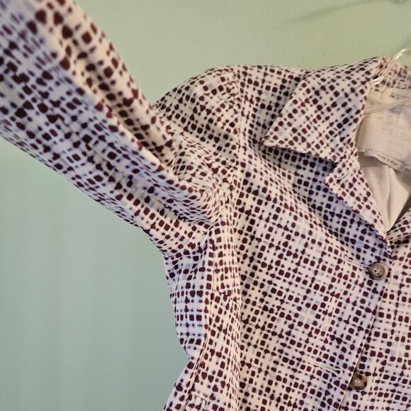 Prada Milano Designer Geometric Printed Blazer Style Button-Up Jacket Size 38IT - Picture 11 of 16